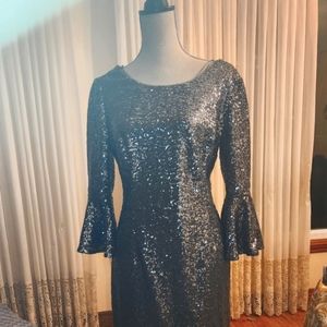 Grey Night Out Sparkling dress